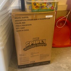 Spider-Man 6V Bumper Car **Brand New**